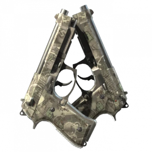 Dual Berettas | Heist (Well-Worn)