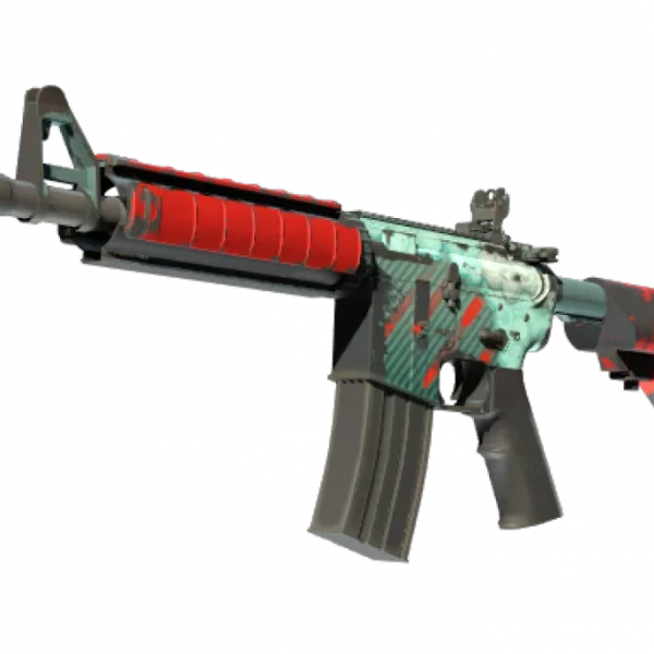M4A4 | Bullet Rain (Well-Worn)
