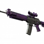 SG 553 | Ultraviolet (Battle-Scarred)