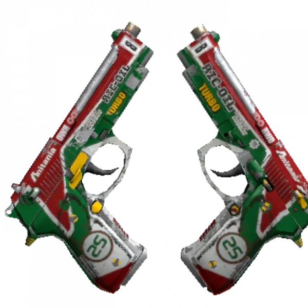 Souvenir Dual Berettas | Twin Turbo (Battle-Scarred)