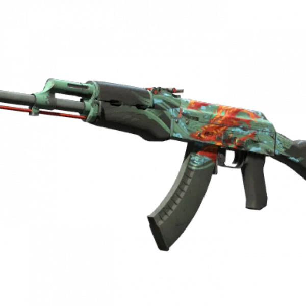 StatTrak™ AK-47 | Aquamarine Revenge (Well-Worn)