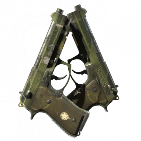 StatTrak™ Dual Berettas | Retribution (Well-Worn)