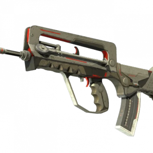 StatTrak™ FAMAS | Mecha Industries (Battle-Scarred)