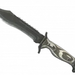 ★ Bowie Knife | Black Laminate (Well-Worn)