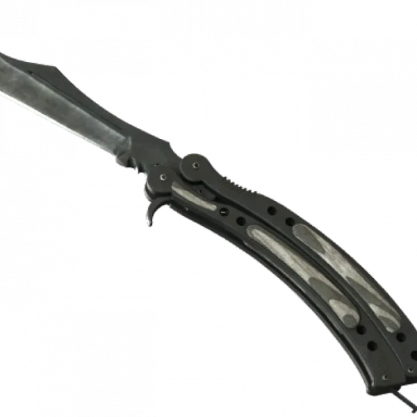 ★ Butterfly Knife | Black Laminate (Battle-Scarred)