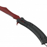 ★ Butterfly Knife | Crimson Web (Well-Worn)