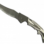 ★ Falchion Knife | Black Laminate (Battle-Scarred)