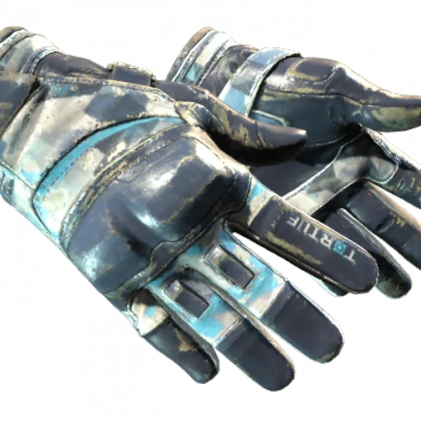 ★ Moto Gloves | Cool Mint (Battle-Scarred)