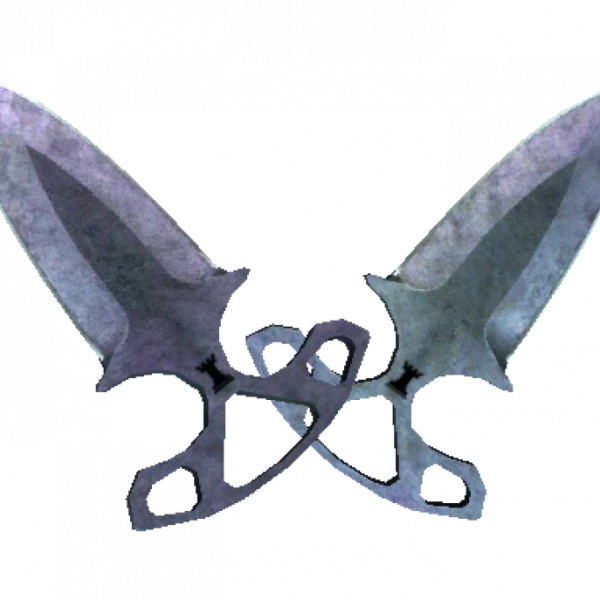 ★ StatTrak™ Shadow Daggers | Blue Steel (Battle-Scarred)