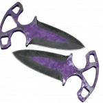 ★ StatTrak™ Shadow Daggers | Ultraviolet (Battle-Scarred)