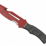 ★ StatTrak™ Survival Knife | Crimson Web (Well-Worn)