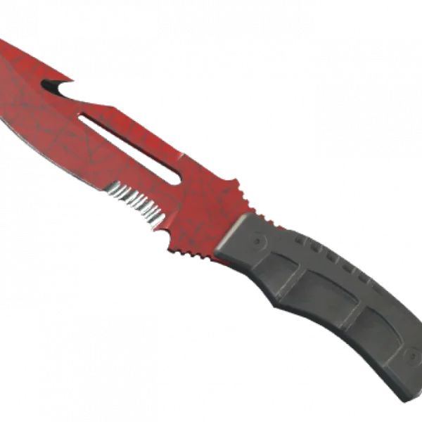 ★ StatTrak™ Survival Knife | Crimson Web (Well-Worn)