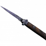 ★ Stiletto Knife | Blue Steel (Battle-Scarred)