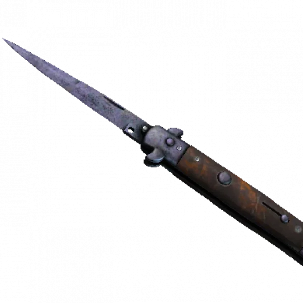 ★ Stiletto Knife | Blue Steel (Battle-Scarred)