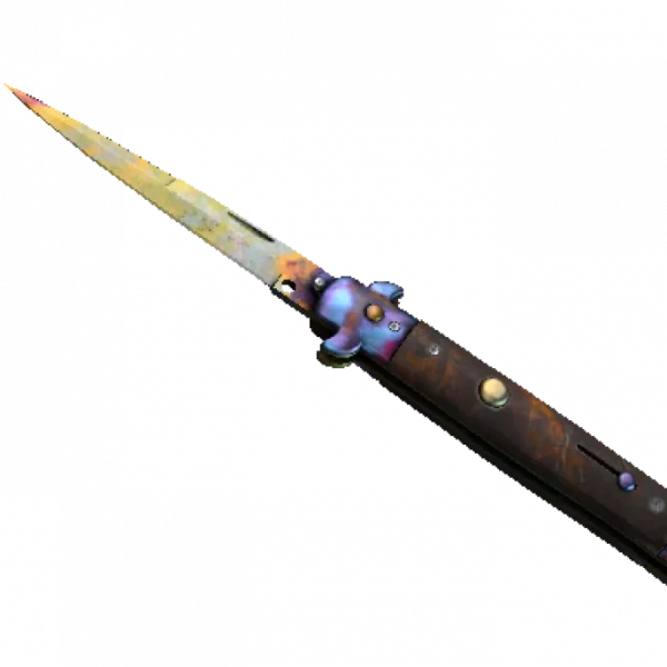 ★ Stiletto Knife | Case Hardened (Minimal Wear)