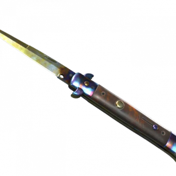 ★ Stiletto Knife | Case Hardened (Well-Worn)