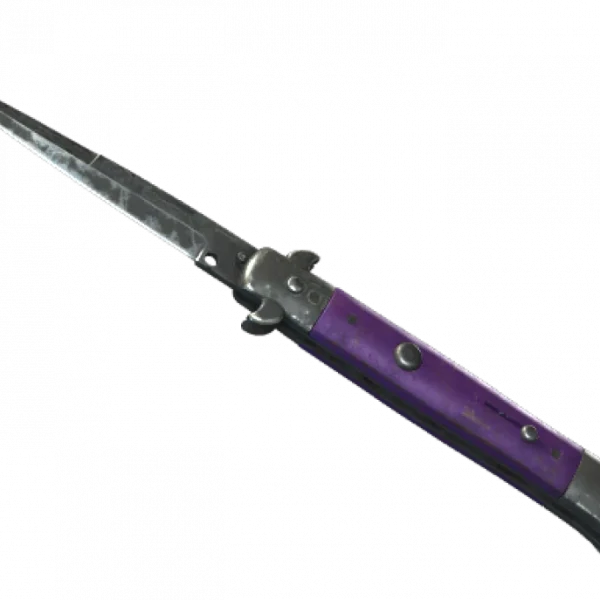 ★ Stiletto Knife | Ultraviolet (Battle-Scarred)