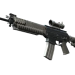 Souvenir SG 553 | Damascus Steel (Well-Worn)