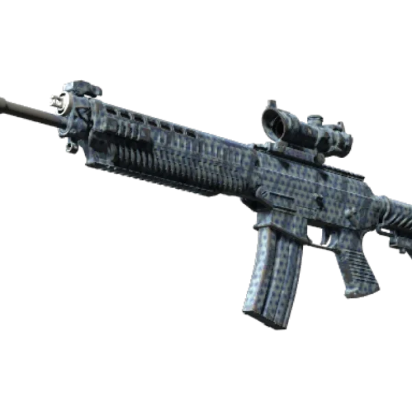Souvenir SG 553 | Waves Perforated (Well-Worn)