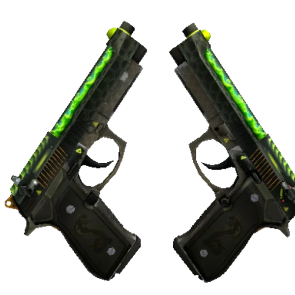 StatTrak™ Dual Berettas | Cobra Strike (Field-Tested)