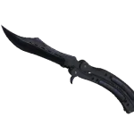 ★ StatTrak™ Butterfly Knife | Blue Steel (Battle-Scarred)