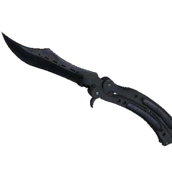 ★ StatTrak™ Butterfly Knife | Blue Steel (Battle-Scarred)