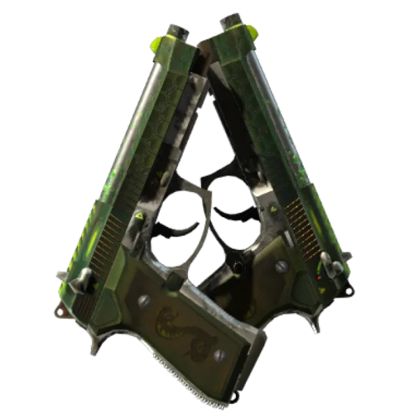 Dual Berettas | Cobra Strike (Battle-Scarred)