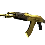 Souvenir AK-47 | Gold Arabesque (Well-Worn)