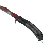★ StatTrak™ Butterfly Knife | Crimson Web (Battle-Scarred)