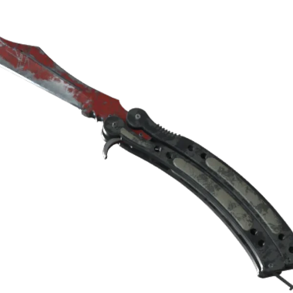 ★ StatTrak™ Butterfly Knife | Crimson Web (Battle-Scarred)