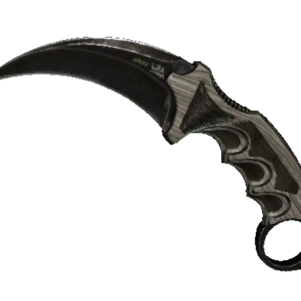 ★ StatTrak™ Karambit | Black Laminate (Battle-Scarred)