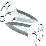 ★ StatTrak™ Shadow Daggers | Damascus Steel (Well-Worn)