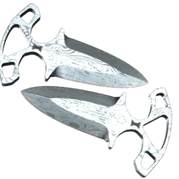 ★ StatTrak™ Shadow Daggers | Damascus Steel (Well-Worn)