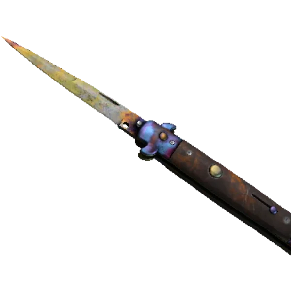 ★ StatTrak™ Stiletto Knife | Case Hardened (Well-Worn)