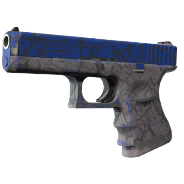 Glock-18 | Blue Fissure (Well-Worn)