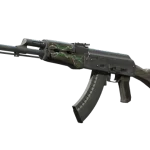Souvenir AK-47 | Emerald Pinstripe (Well-Worn)