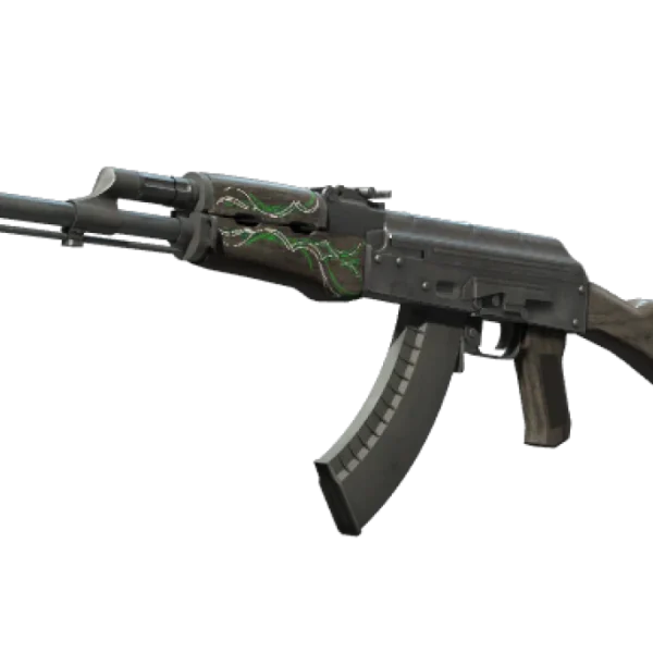 Souvenir AK-47 | Emerald Pinstripe (Well-Worn)