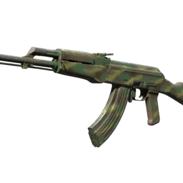 Souvenir AK-47 | Jungle Spray (Well-Worn)