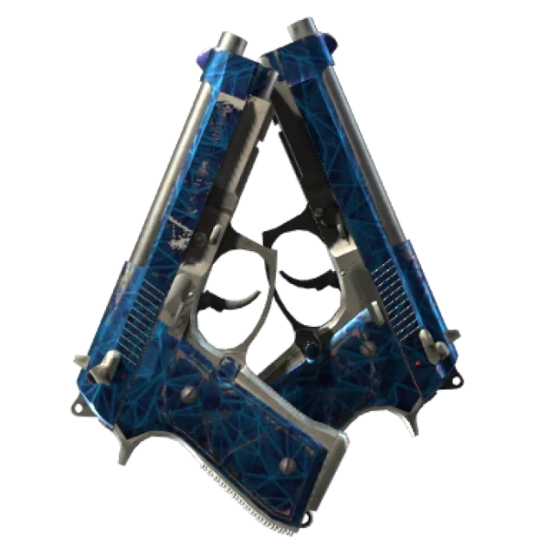 Souvenir Dual Berettas | Cobalt Quartz (Field-Tested)
