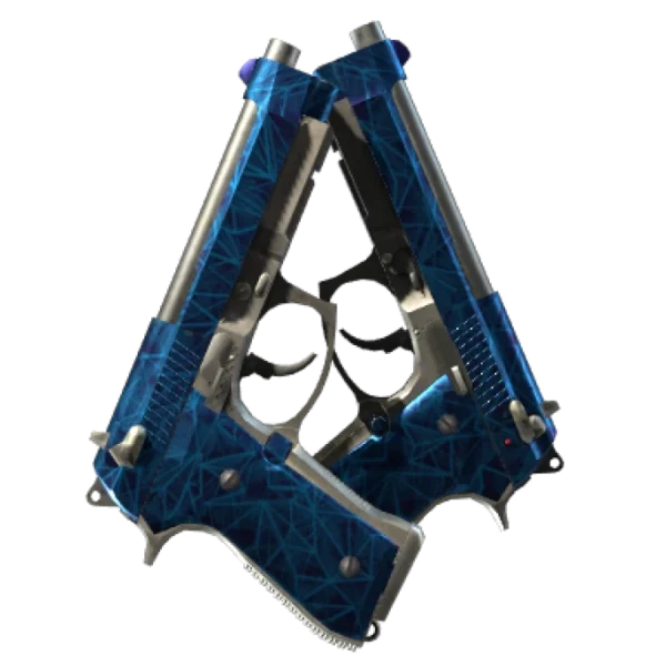 Souvenir Dual Berettas | Cobalt Quartz (Minimal Wear)