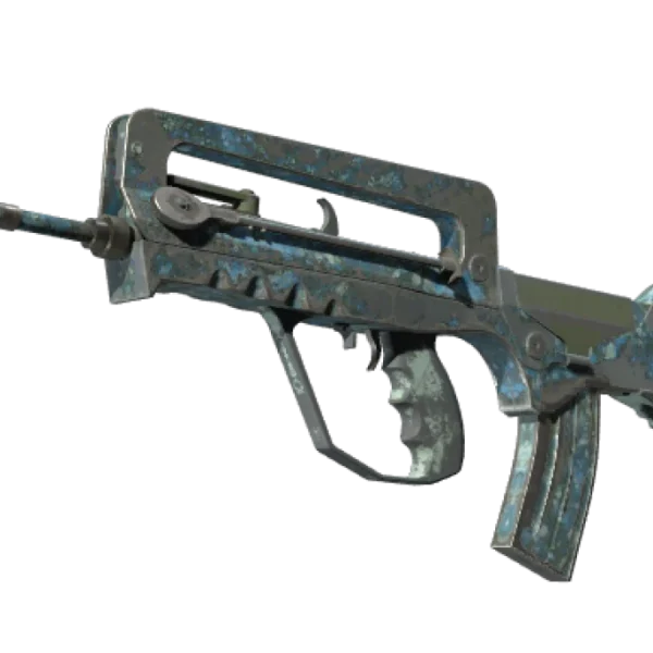 Souvenir FAMAS | Cyanospatter (Battle-Scarred)