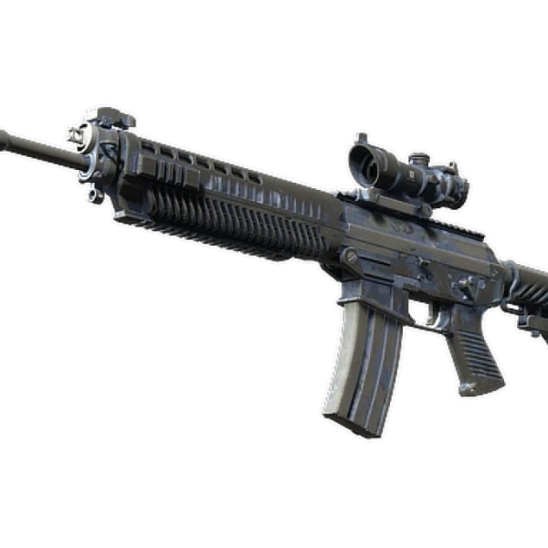 Souvenir SG 553 | Night Camo (Battle-Scarred)