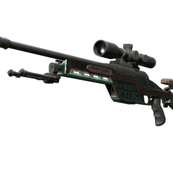 Souvenir SSG 08 | Azure Glyph (Well-Worn)