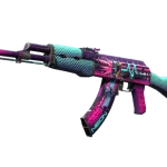 StatTrak™ AK-47 | Neon Rider (Well-Worn)