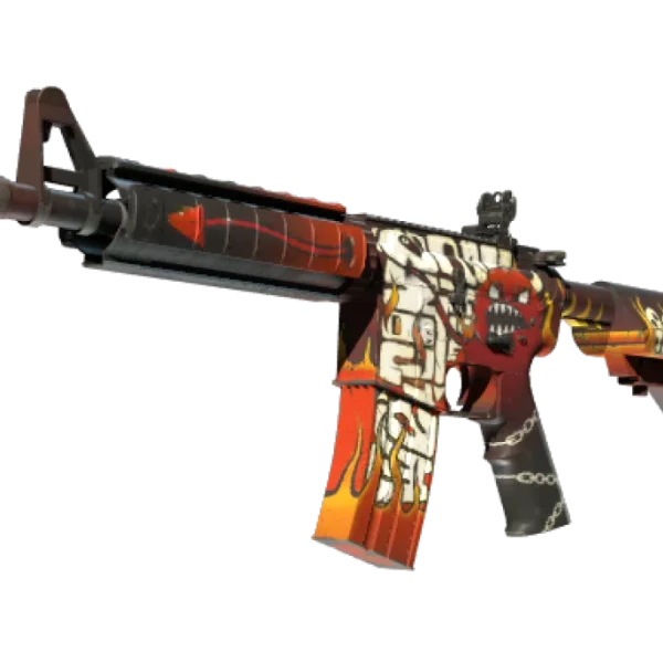 StatTrak™ M4A4 | Hellfire (Minimal Wear)