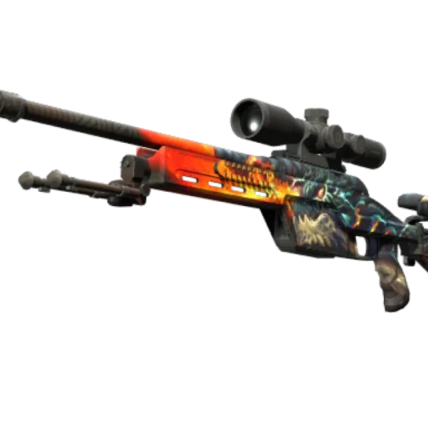 StatTrak™ SSG 08 | Dragonfire (Minimal Wear)