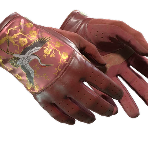 ★ Driver Gloves | Brocade Crane (Well-Worn)