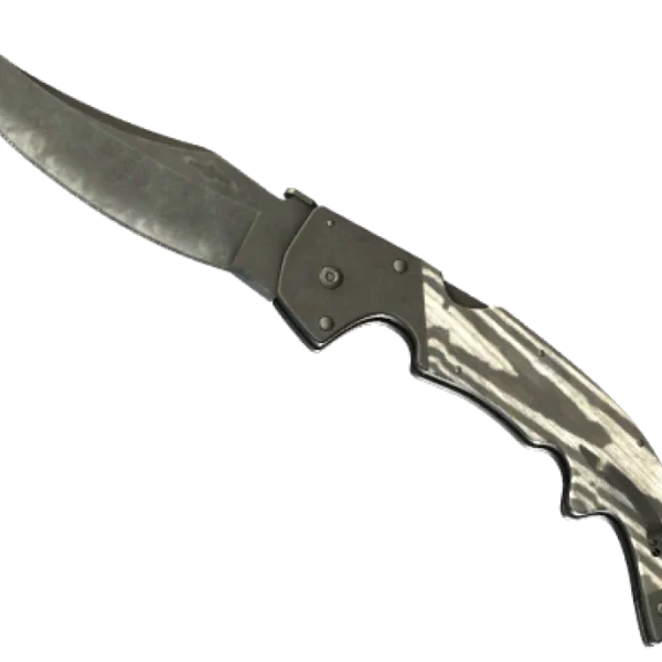 ★ StatTrak™ Falchion Knife | Black Laminate (Battle-Scarred)