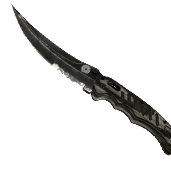 ★ StatTrak™ Flip Knife | Black Laminate (Battle-Scarred)