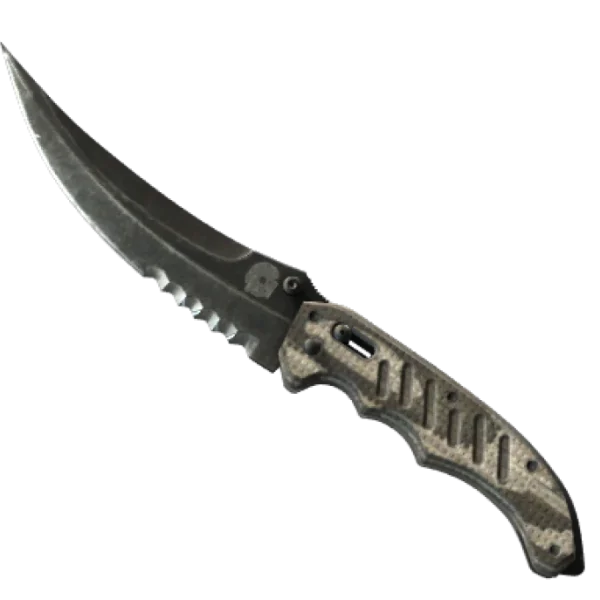 ★ StatTrak™ Flip Knife | Black Laminate (Well-Worn)